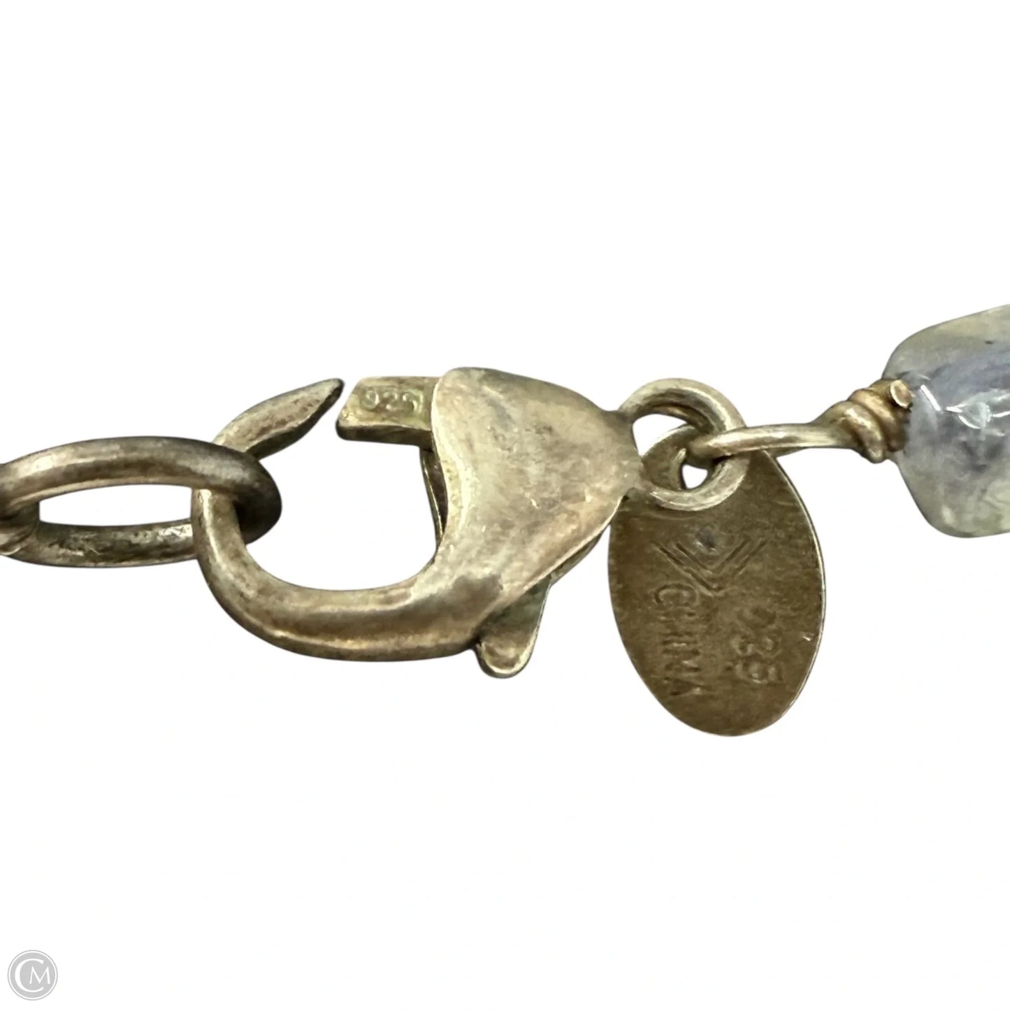 Retired Sodalite & Sterling Silver & Pearl Bead Necklace By Silpada