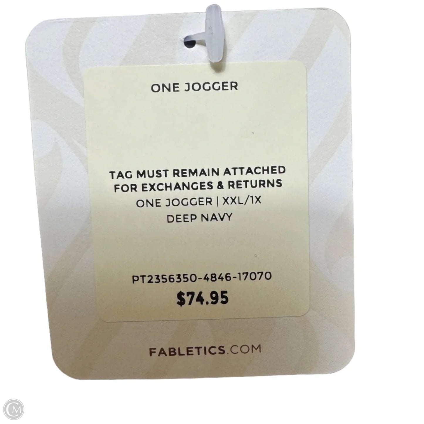 One Jogger Athletic Pants By Fabletics In Deep Navy, Size: XXL/1X