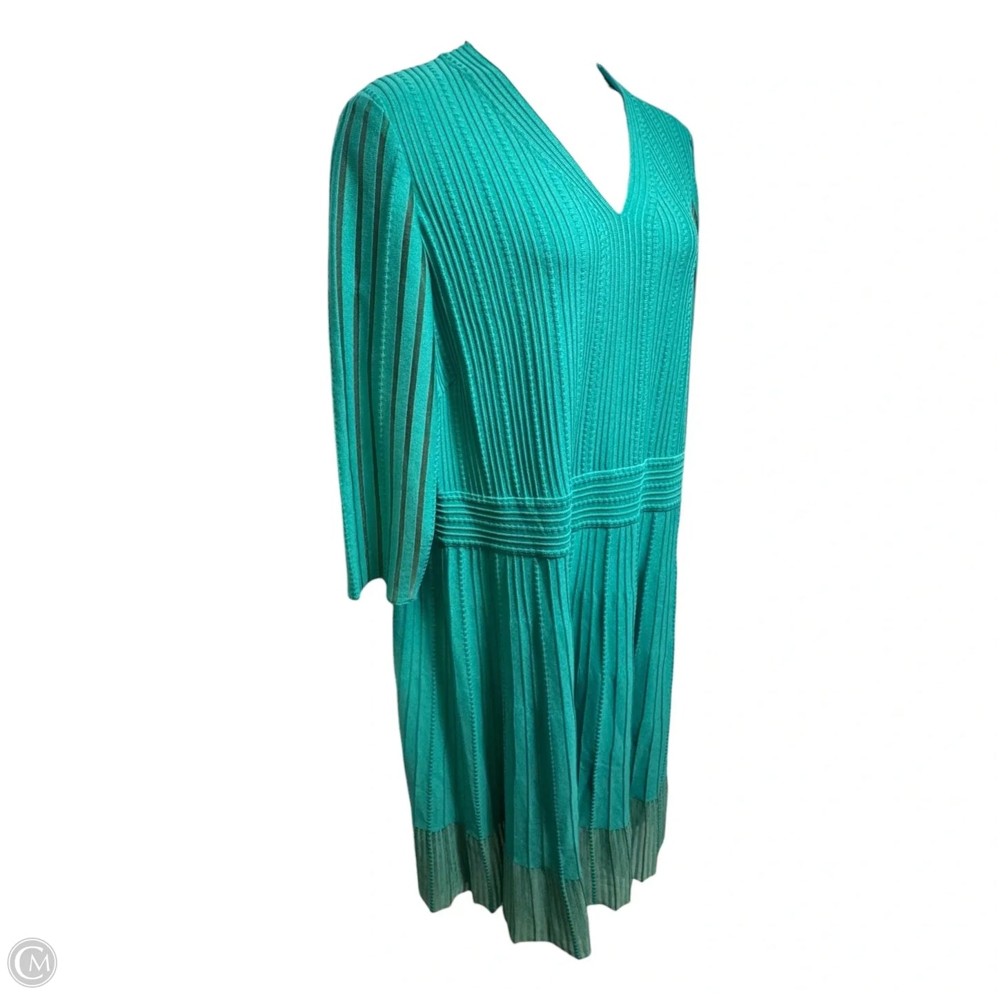 Dress Casual Midi By Ming Wang In Aqua, Size: 2x