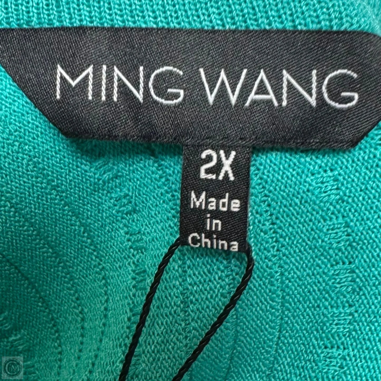 Dress Casual Midi By Ming Wang In Aqua, Size: 2x