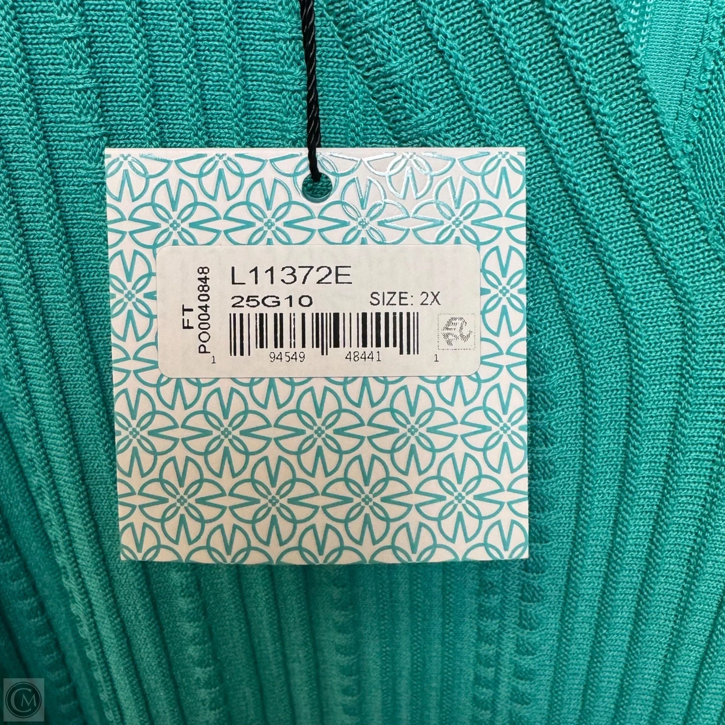 Dress Casual Midi By Ming Wang In Aqua, Size: 2x