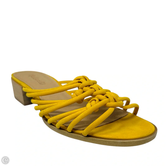Dakota Knotted Mule Sandals By Madewell In Yellow, Size: 8