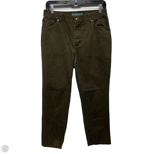 Jeans Straight By Lauren By Ralph Lauren In Green, Size: 8p