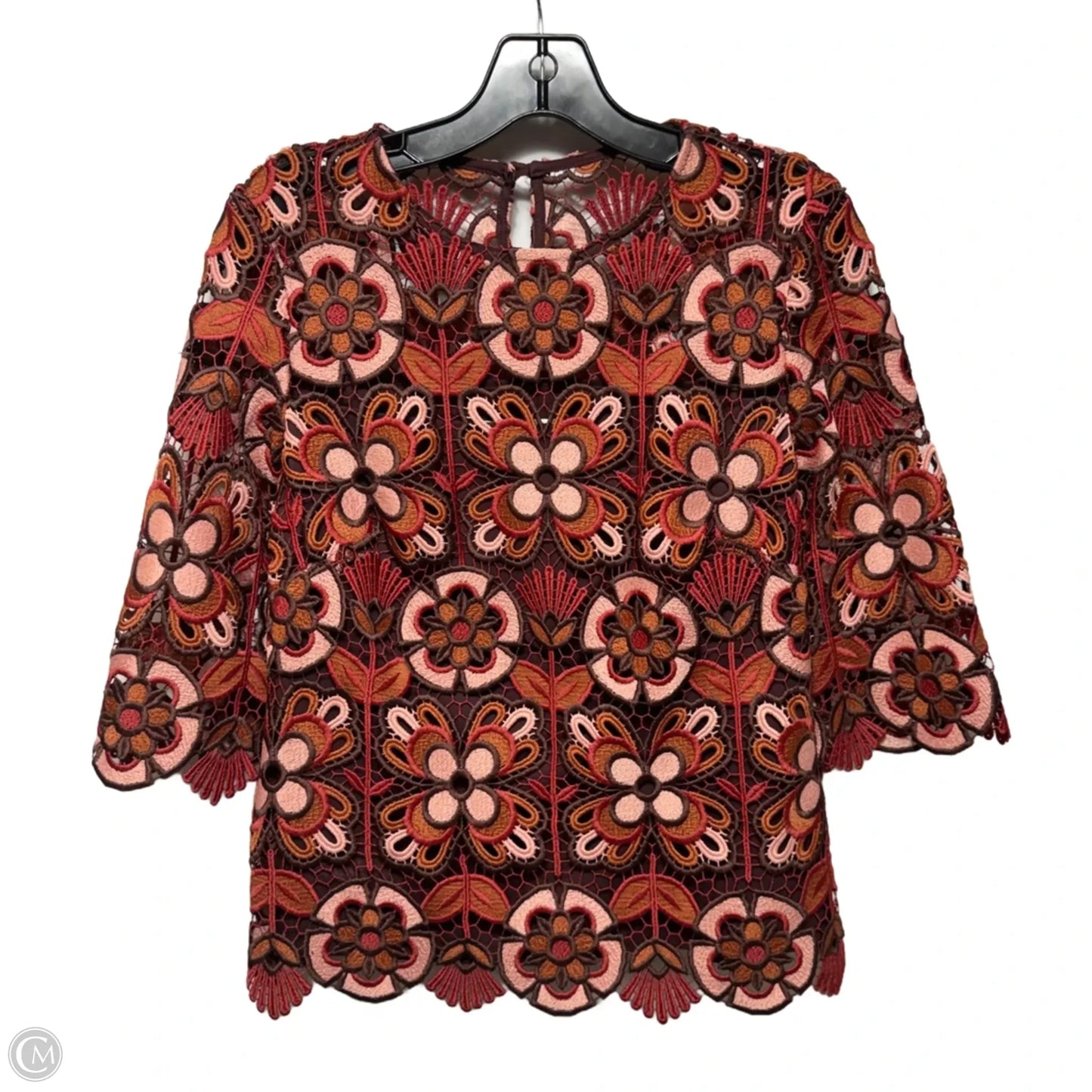 Colter Top 3/4 Sleeve By Trina Turk In Floral Print, Size: XS