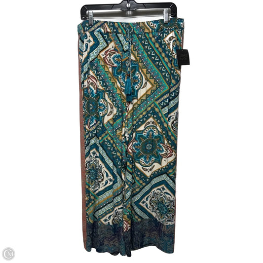 Spice Market Pants Wide Leg By John Mark In Paisley Print, Size: L
