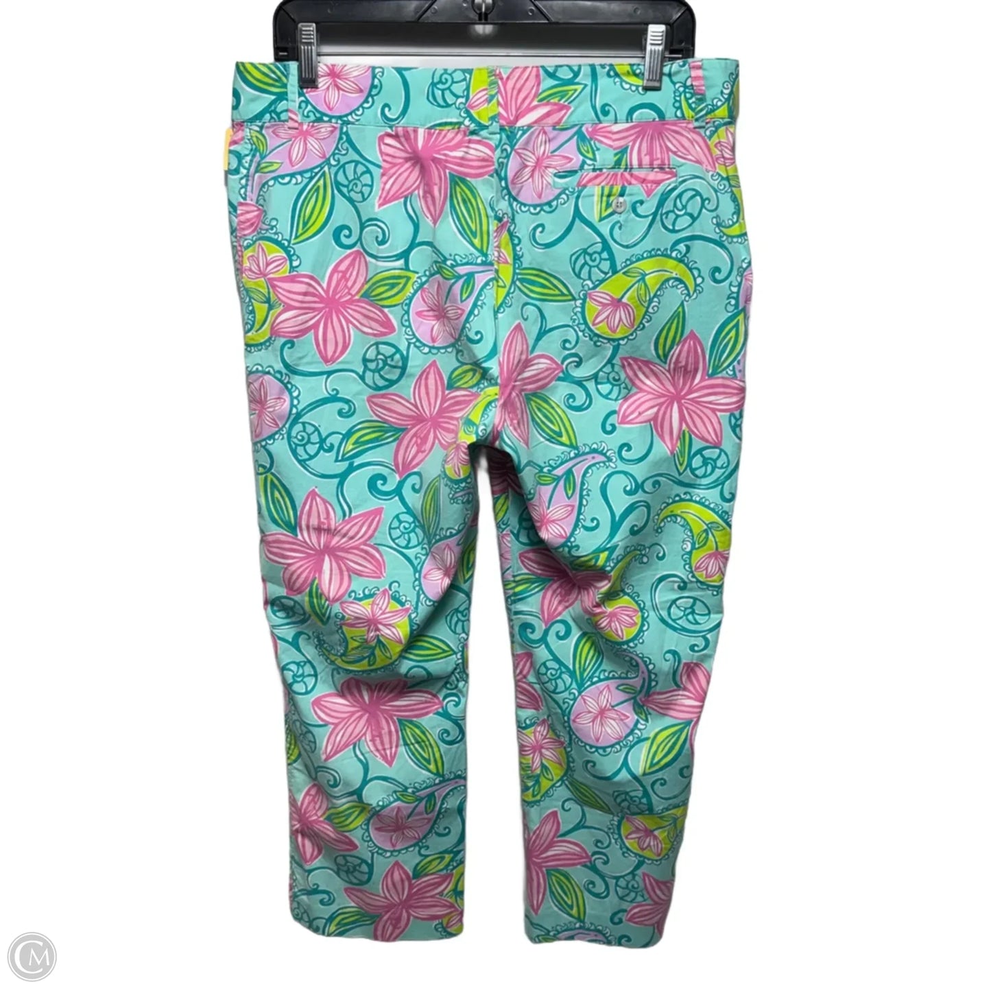 Vintage Pants Designer By Lilly Pulitzer In Tropical Print, Size: 12