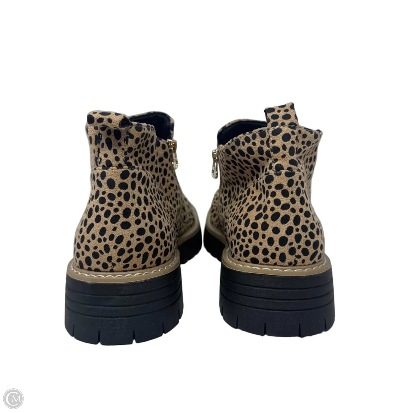 Boots Ankle Flats Unbranded In Animal Print, Size: 10 (41)