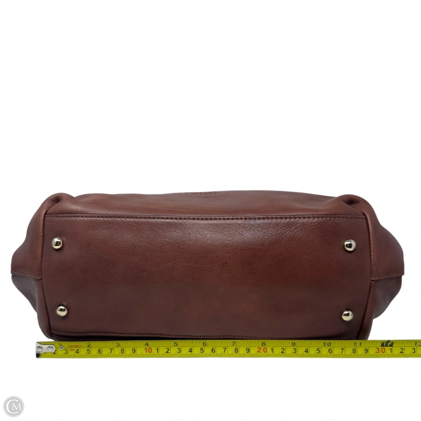 Italian Leather Hobo Bag By Tre Varo, Size: Medium