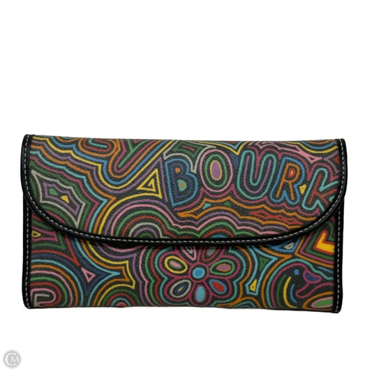 RARE Collectible Vintage Y2K Scribble Wallet Designer By Dooney And Bourke, Size: Large