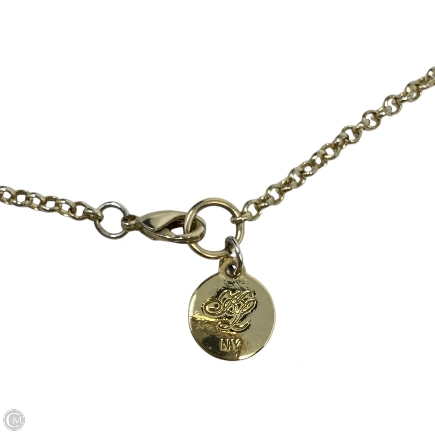 Dalmatian Stone Beaded Tassel Necklace Pendant By Kenneth Lane