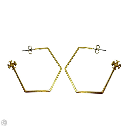 Miller Sculptural Hoop Earrings Designer By Tory Burch