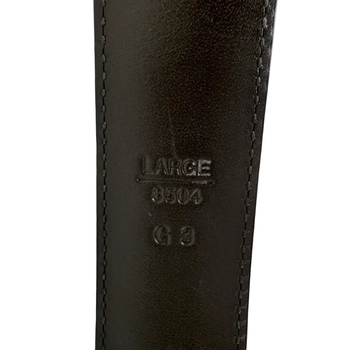 Classic Buckle Leather Belt Designer By Coach, Size: Large