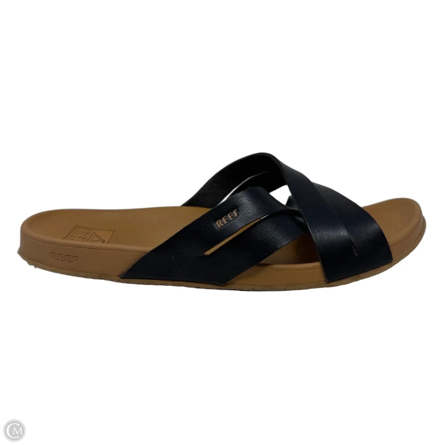 Sandals Flats By Reef In Black, Size: 9