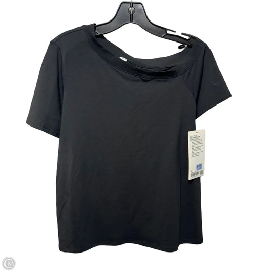 Off Shoulder Athletic Top Short Sleeve By Lululemon In Black, Size: M