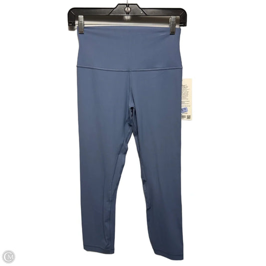Align Ribbed HR Crop 23” Athletic Leggings By Lululemon In Blue, Size: 6