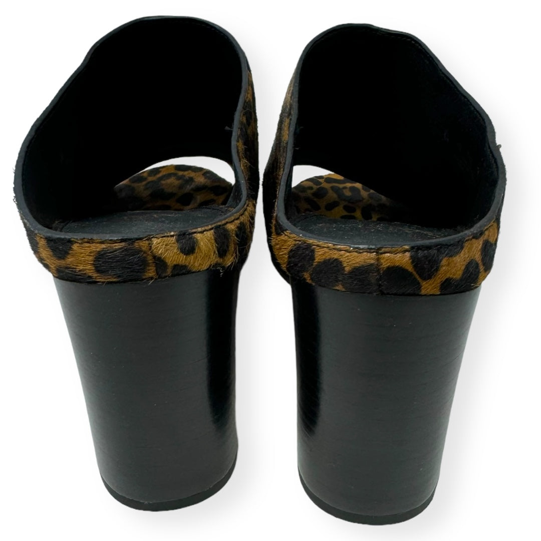 Animal Print Shoes Heels Block Franco Sarto, Size 8