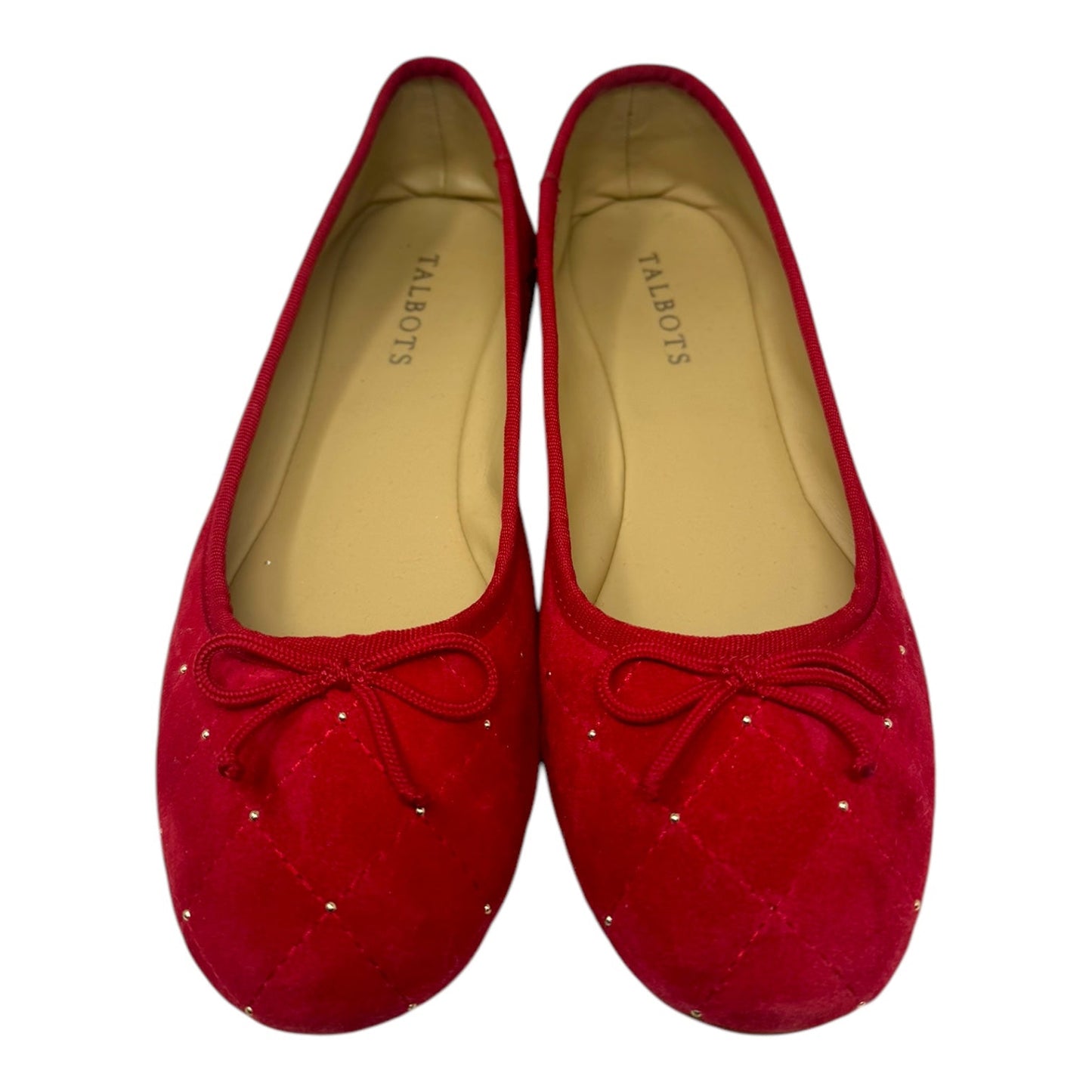 Quilted Shoes Flats By Talbots In Red, Size: 7