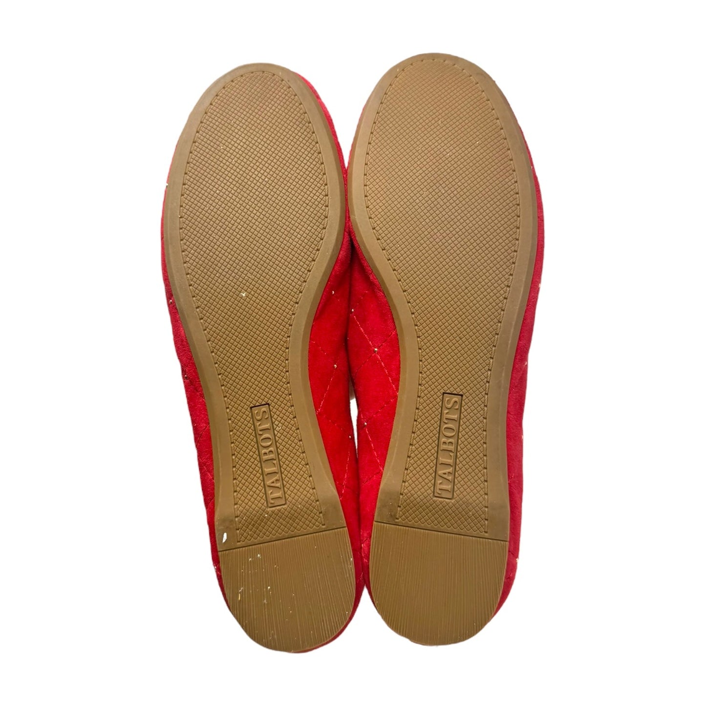 Quilted Shoes Flats By Talbots In Red, Size: 7