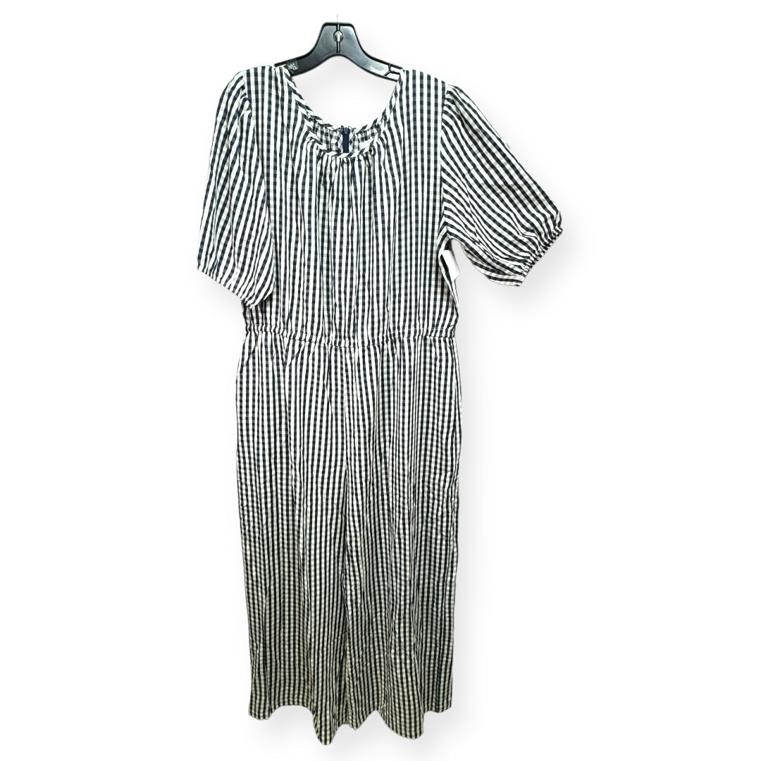 Striped Pattern Jumpsuit Things Between, Size 1x