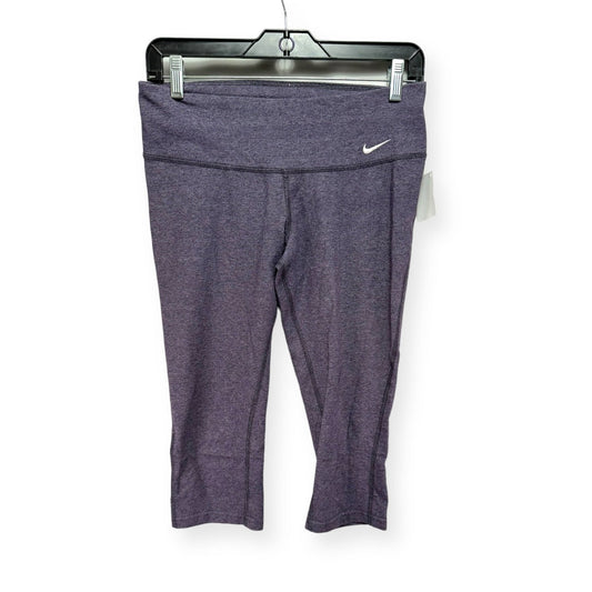 Purple Athletic Capris Nike Apparel, Size S