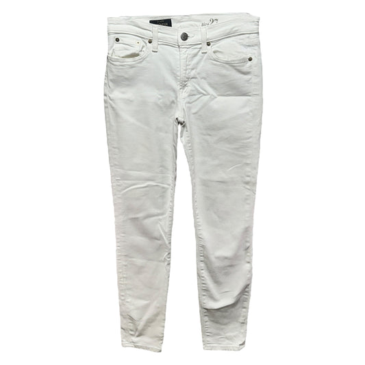 Toothpick Jeans By J. Crew In White, Size: 4/27