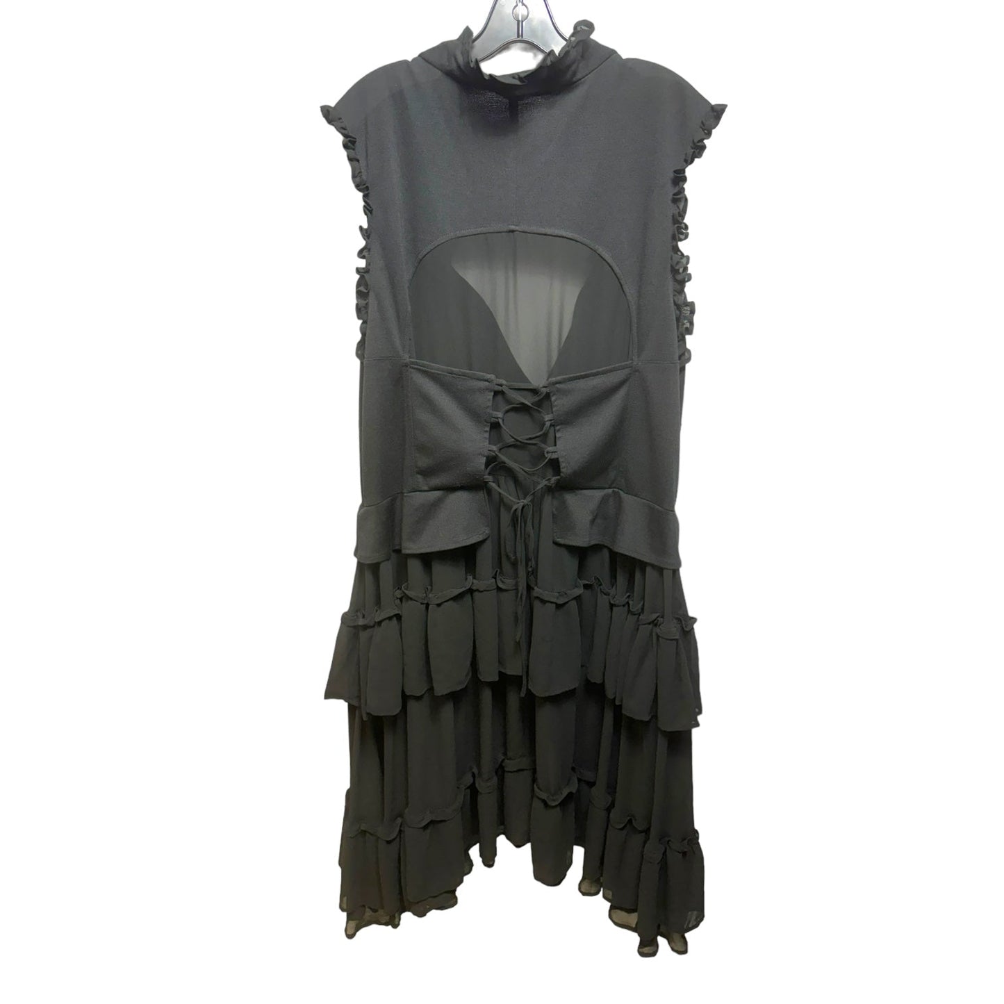 Tiered Ruffle Corseted Tuxedo Vest By Torrid  Size: 3x