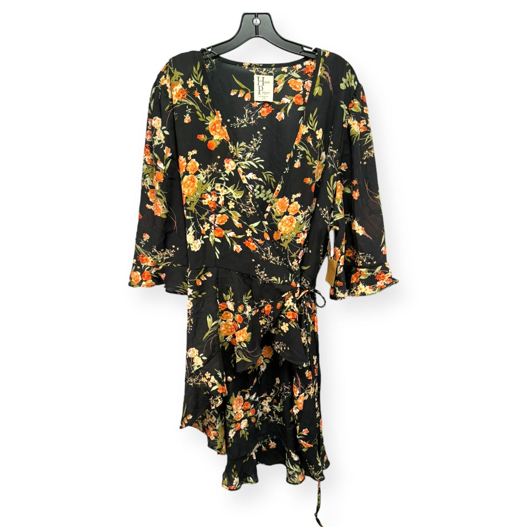 Floral Print Dress Casual Midi Haute Project, Size 2x