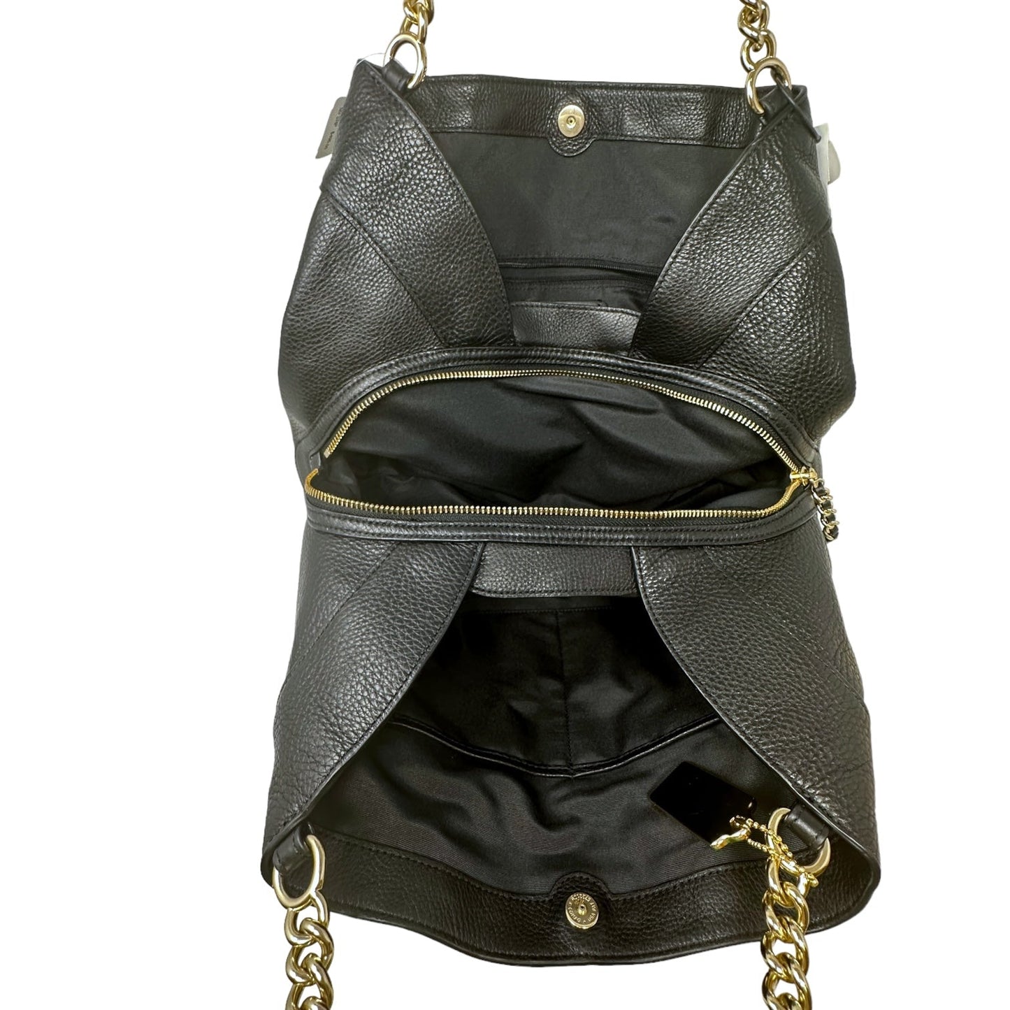 Pebbled Leather Lexy Shoulder Bag Designer By Coach  Size: Medium