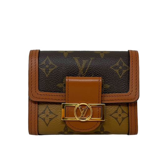 Dauphine Compact Wallet - Monogram Coated Canvas Luxury Designer By Louis Vuitton  Size: Medium