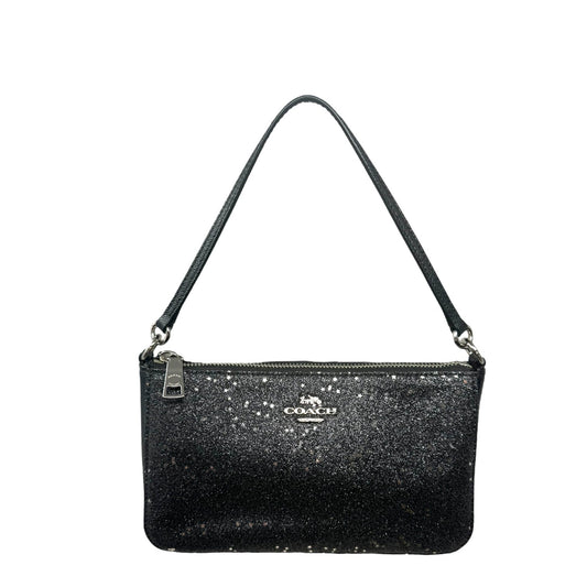 Top Handle Pouch With Star Glitter Designer By Coach  Size: Small