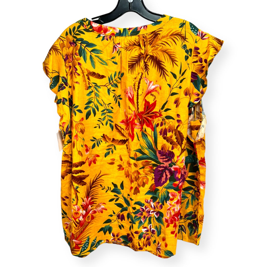 Tropical Print Top Sleeveless Rachel Roy, Size 2x