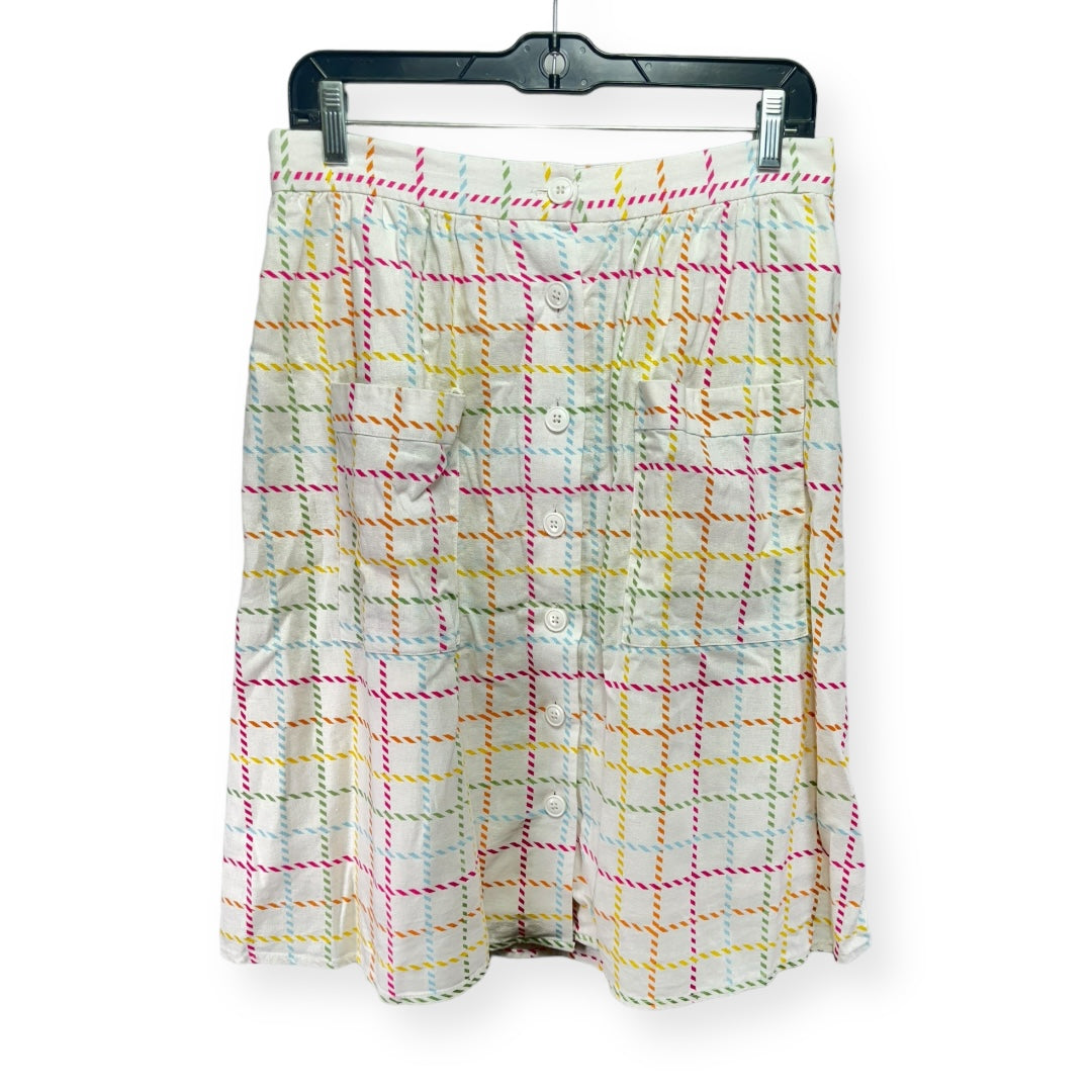 Multi-colored Skirt Midi Modcloth, Size 8