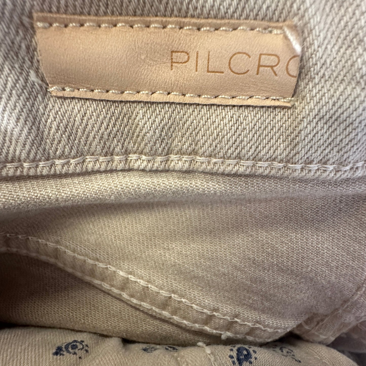 The Vintage Straight Jeans Raw Hem in Tan Pilcro, Size 0