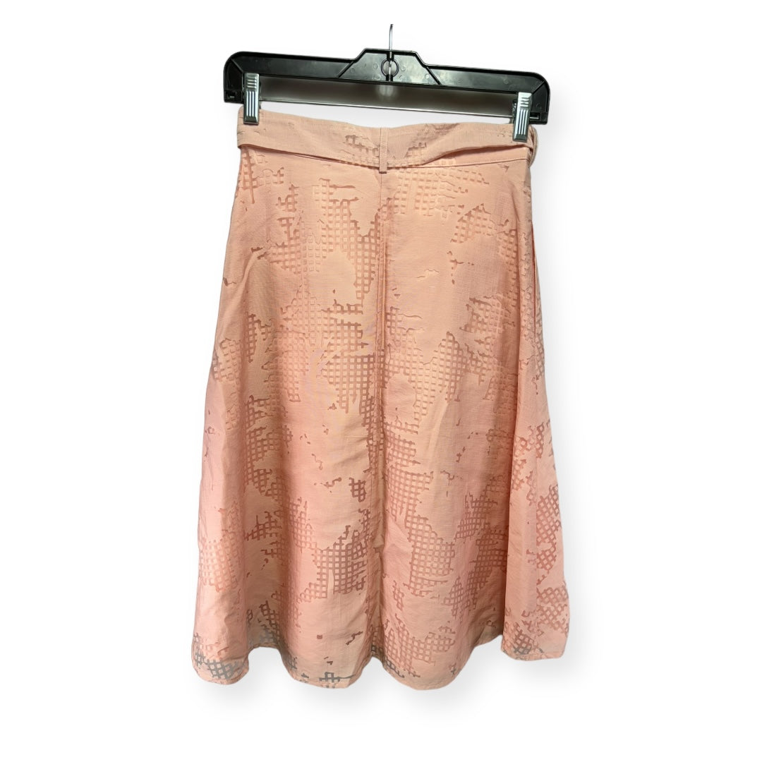 Pink Skirt Midi Hutch, Size 00