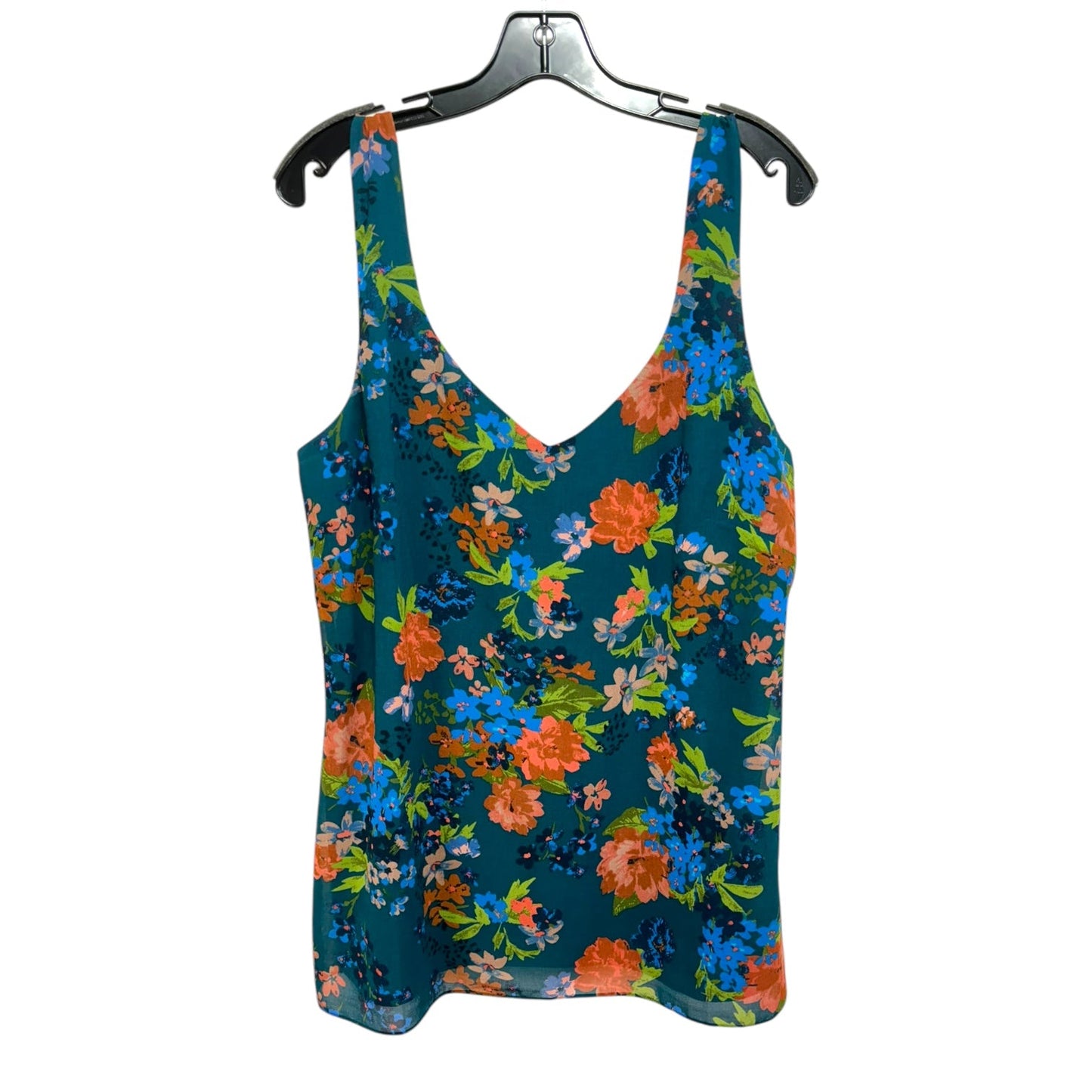 Top Sleeveless By Cabi In Floral Print, Size: L