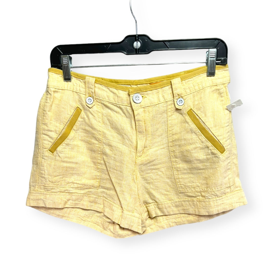 Linen Yellow Shorts Pilcro, Size 2