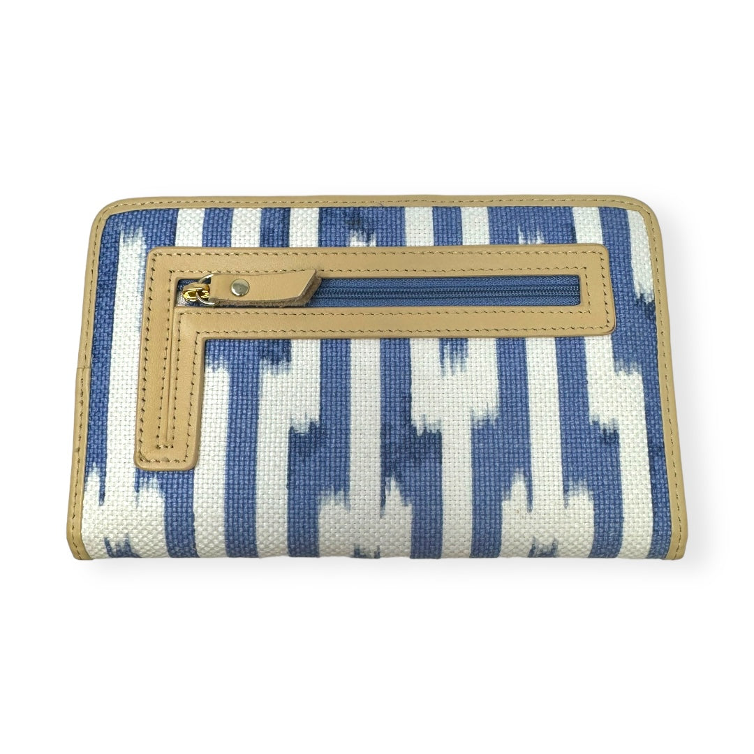 Oyster Alley Linen Snap Bifold Wallet Spartina, Size Large