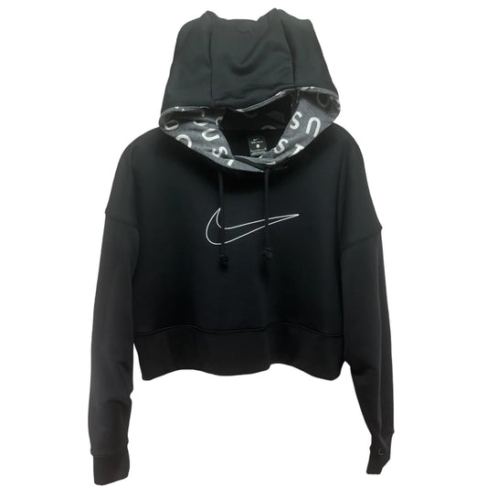 All Therma Cropped Hoodie By Nike Apparel In Black, Size: S