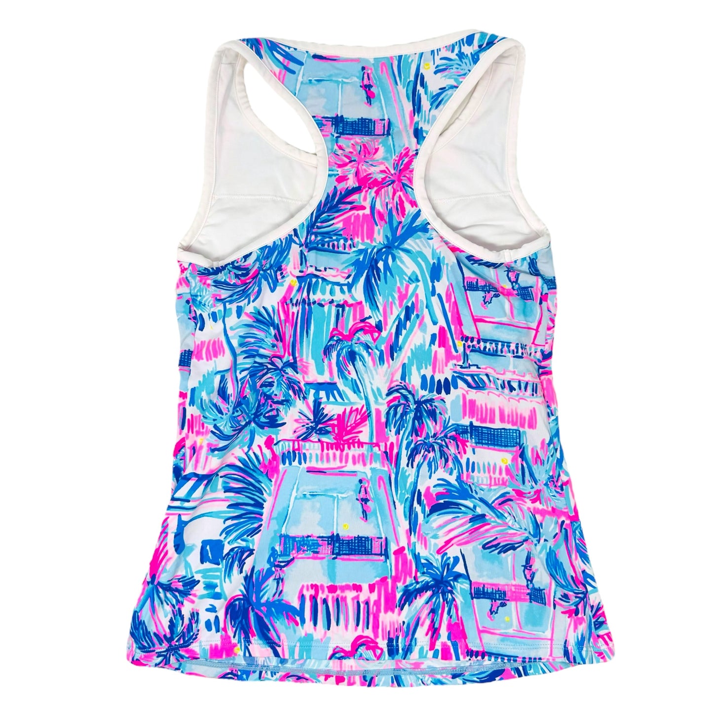 Luxletic Canna Bra Tank Top UPF 50+ By Lilly Pulitzer In Ravello Blue Perfect Match, Size: Xs