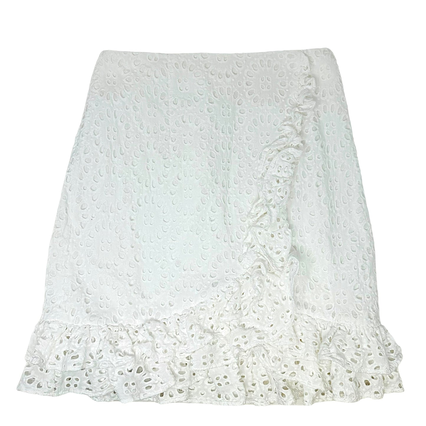 Roca Skirt By Lilly Pulitzer In Resort White Beach Paradise Eyelet, Size: 2