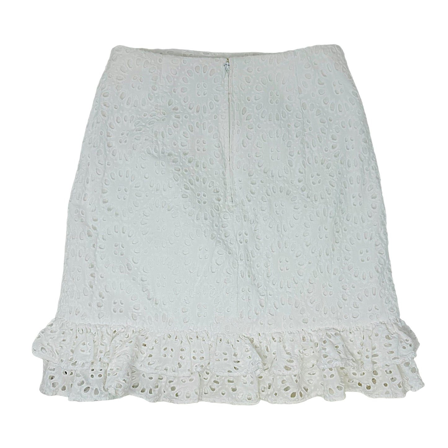 Roca Skirt By Lilly Pulitzer In Resort White Beach Paradise Eyelet, Size: 2