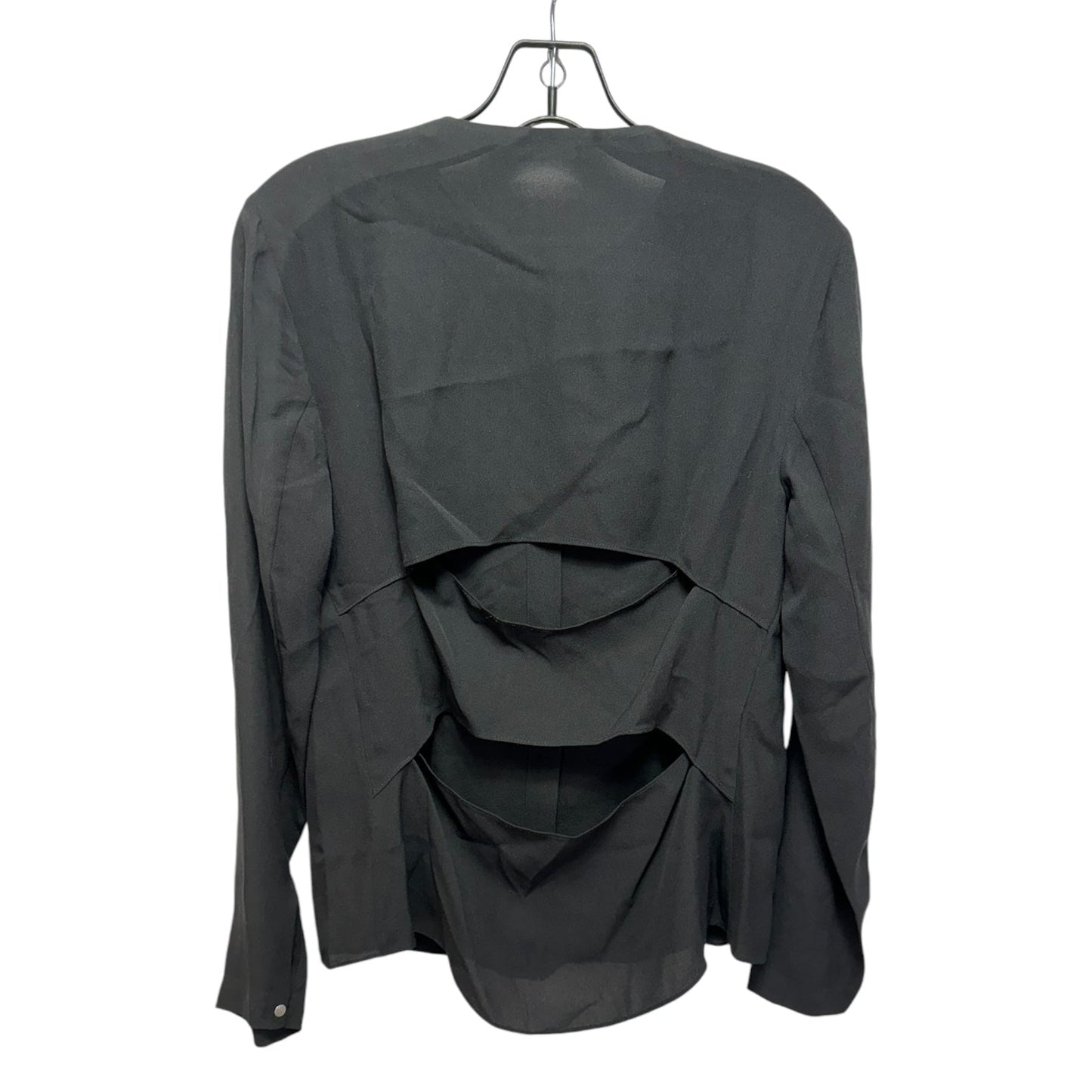 Silk Top Long Sleeve Designer By Alc In Black, Size: 6