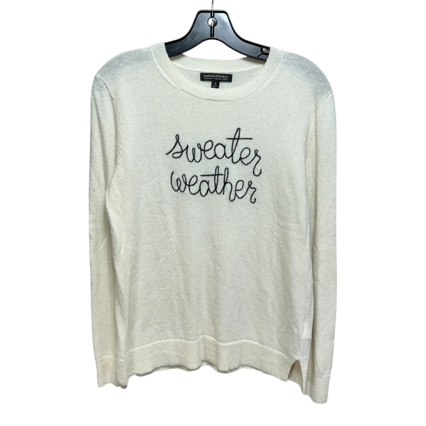 “Sweater Weather” Sweater By Banana Republic In Cream, Size: S