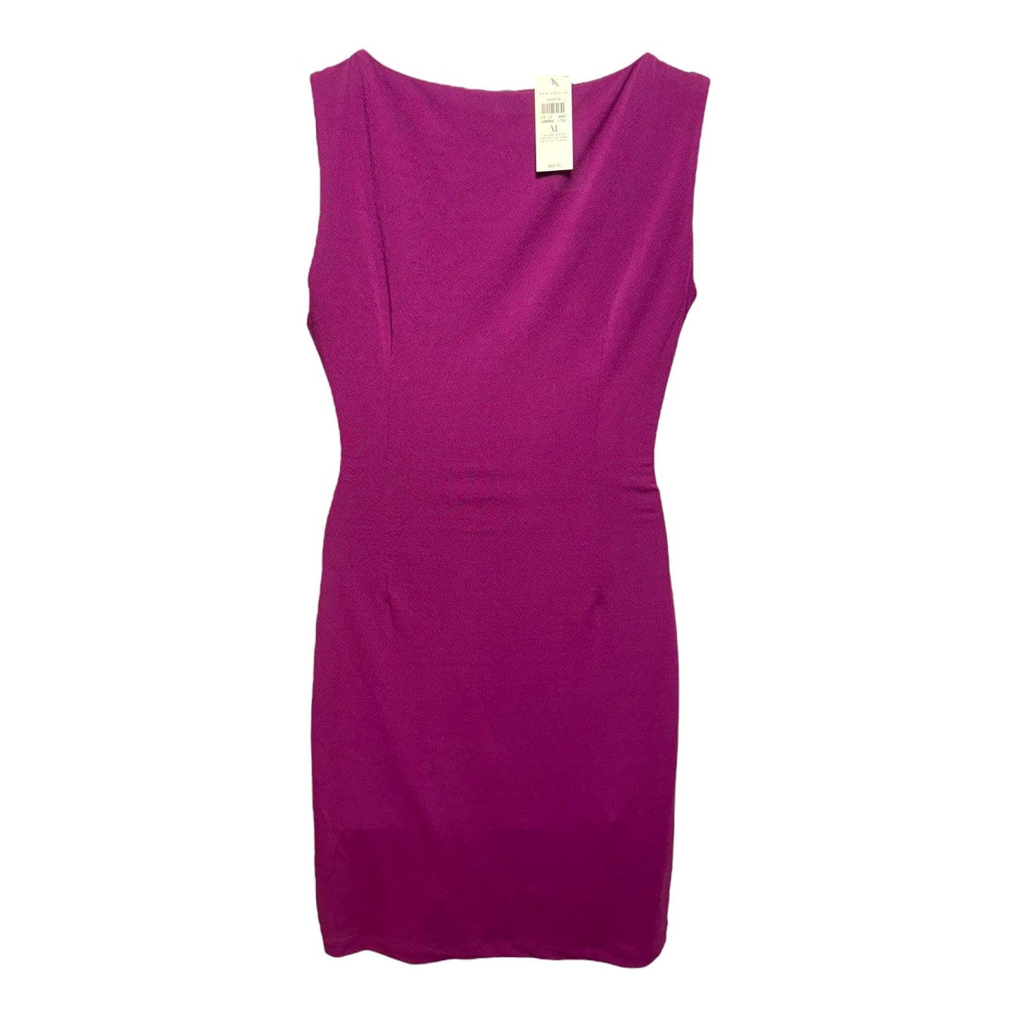 Dress Casual Midi By Ann Taylor In Purple, Size: M