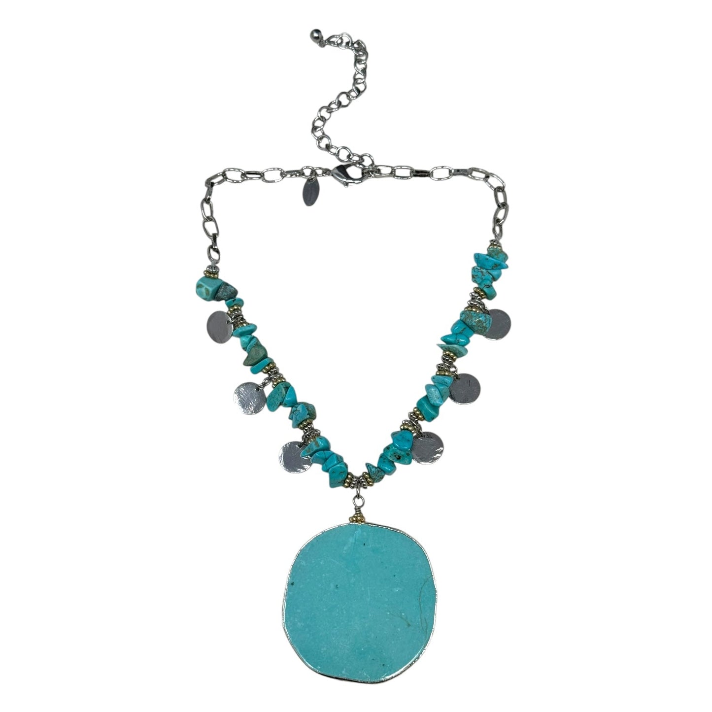 Yuma Faux-Turquoise Statement Necklace By Chico’s