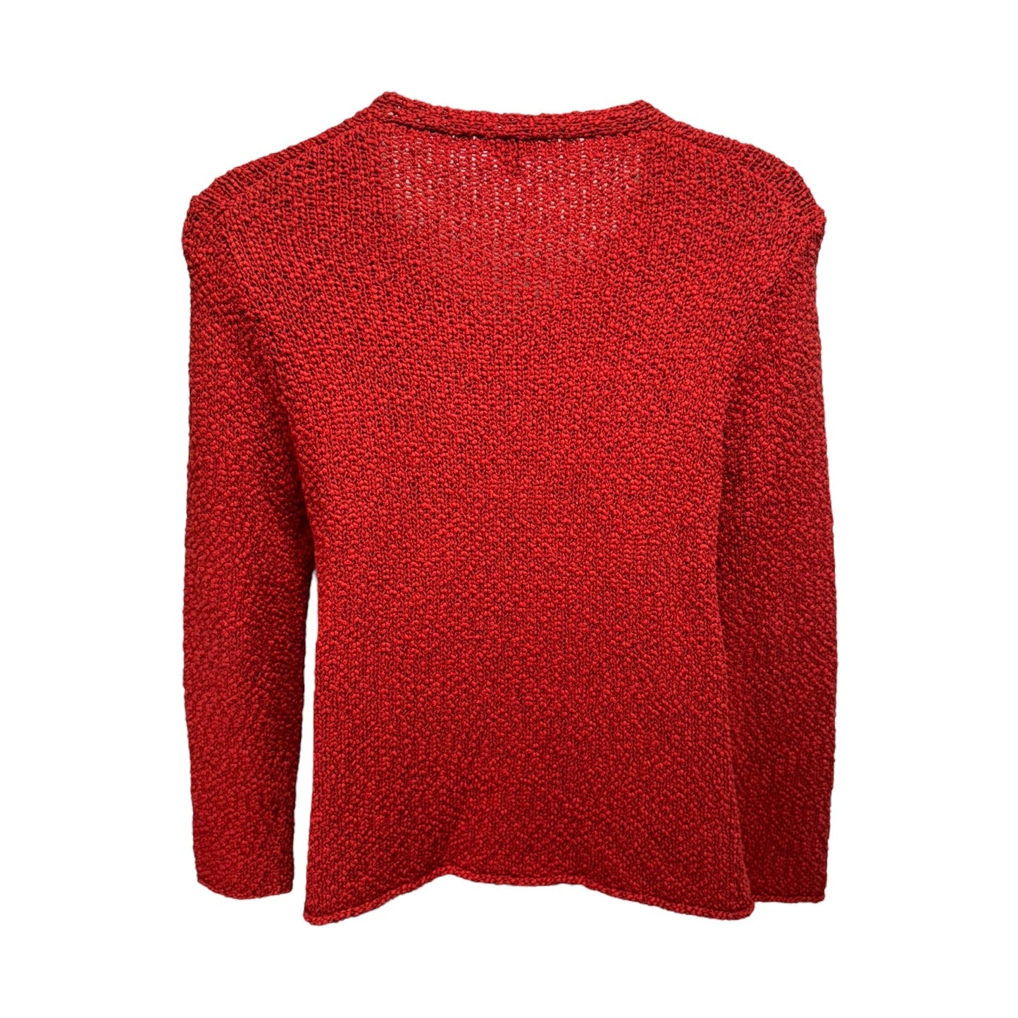 Sweater By Eileen Fisher In Red, Size: L