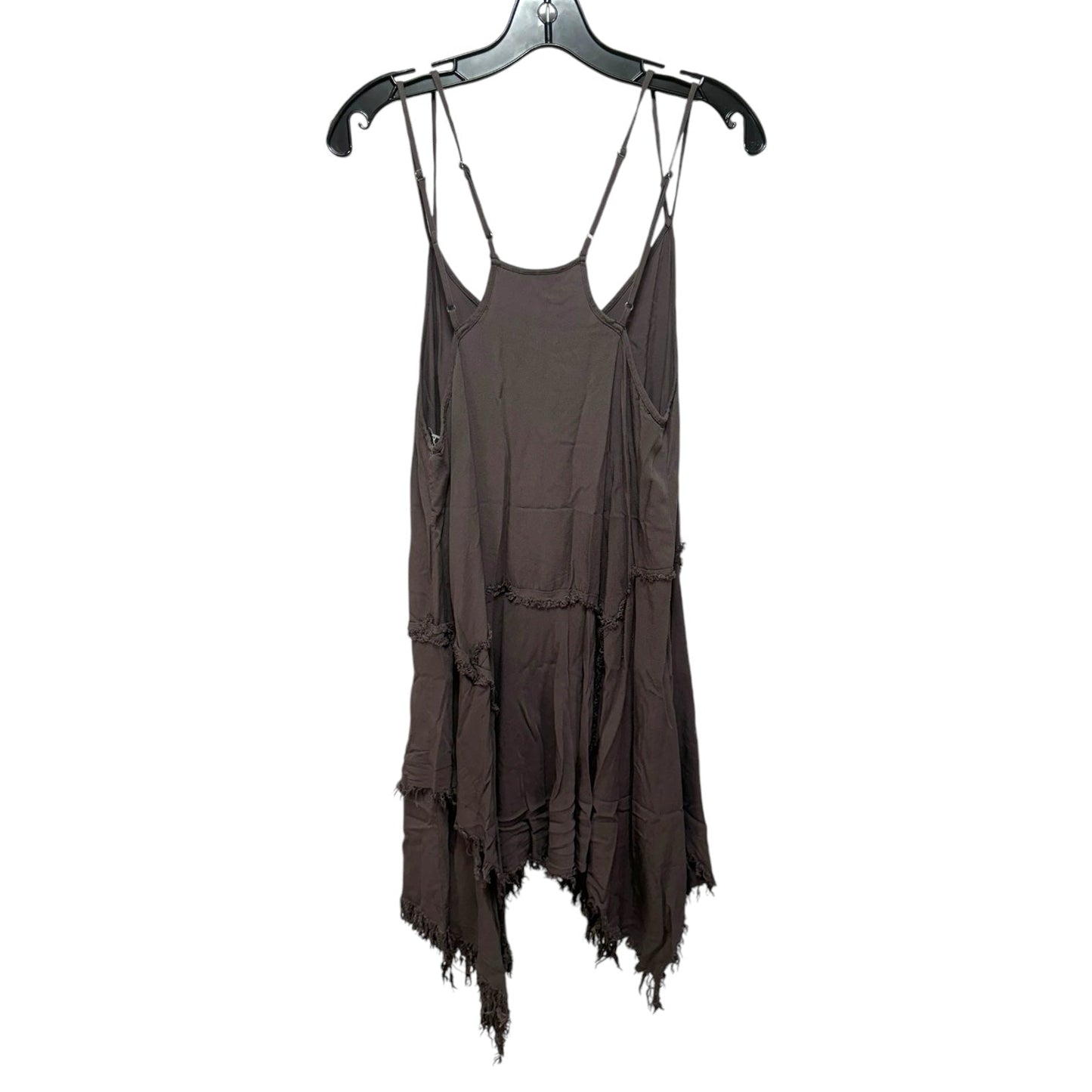 Tattered Up Shred Slip Dress By Free People Intimately In Brown, Size: M