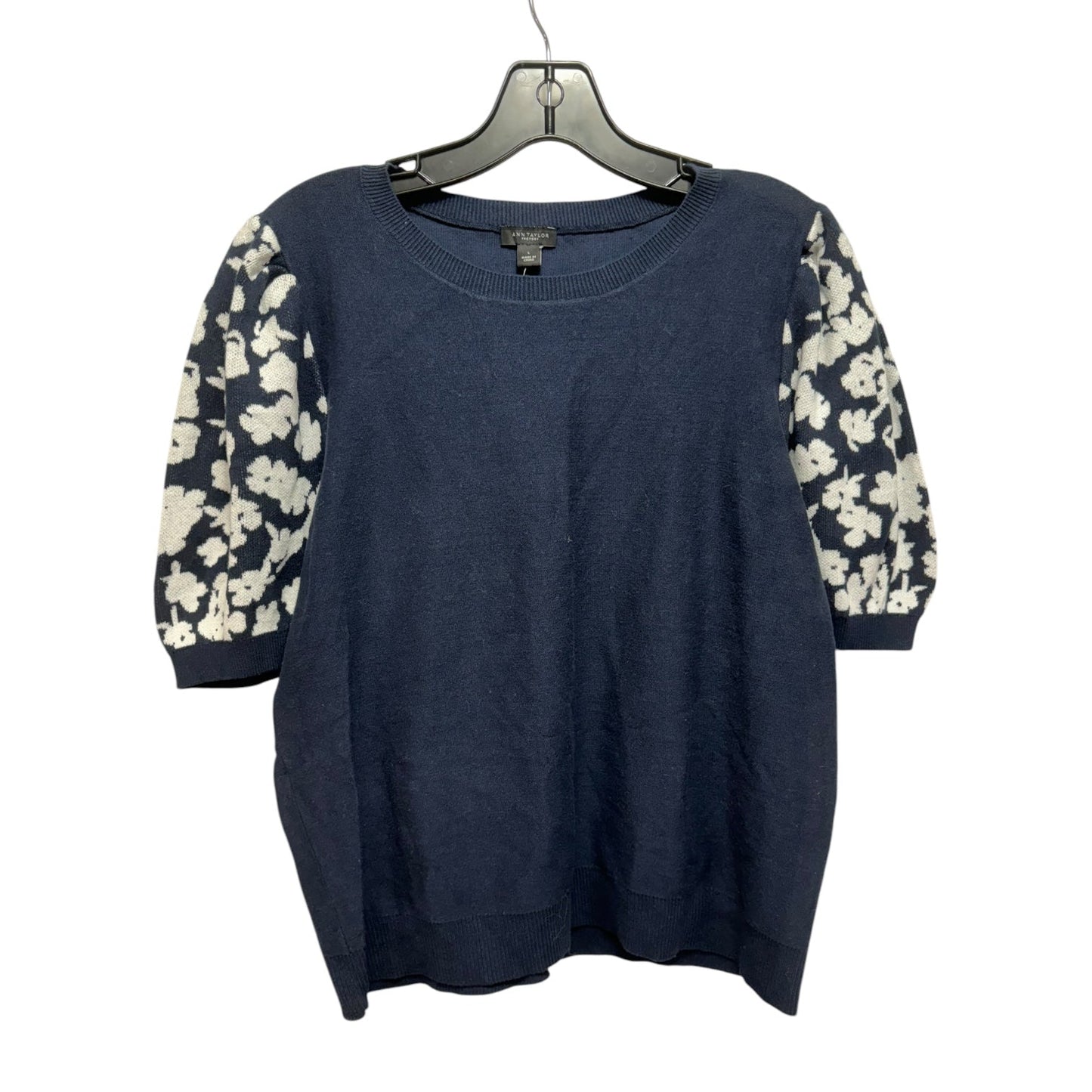 Sweater By Ann Taylor In Navy, Size: L