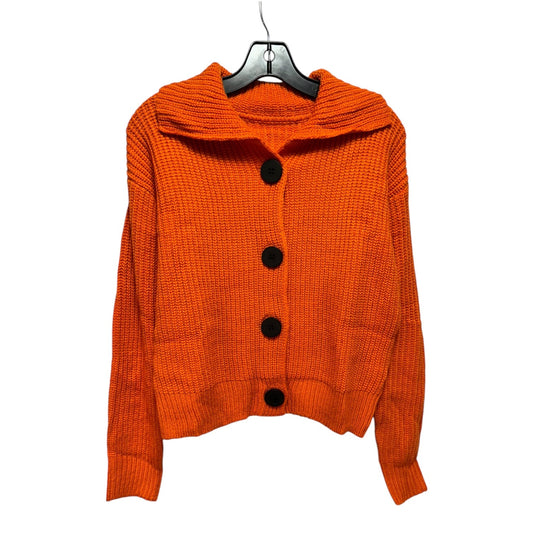 Button Sweater Unbranded In Orange, Size: M