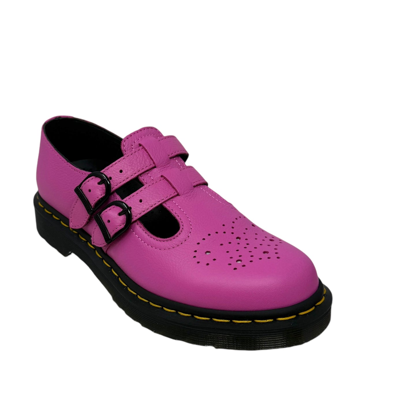 8065 Virginia Leather Mary Jane Shoes By Dr Martens In Pink, Size: 7